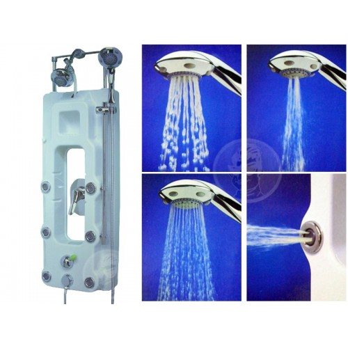 Pannello Doccia Idromassaggio Con Soffione Fisso Ed Estraibile